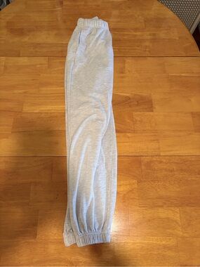 Garage Light Gray Sweat Joggers with Elastic Waist